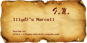 Illyés Marcell névjegykártya