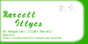 marcell illyes business card