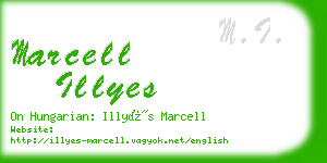 marcell illyes business card